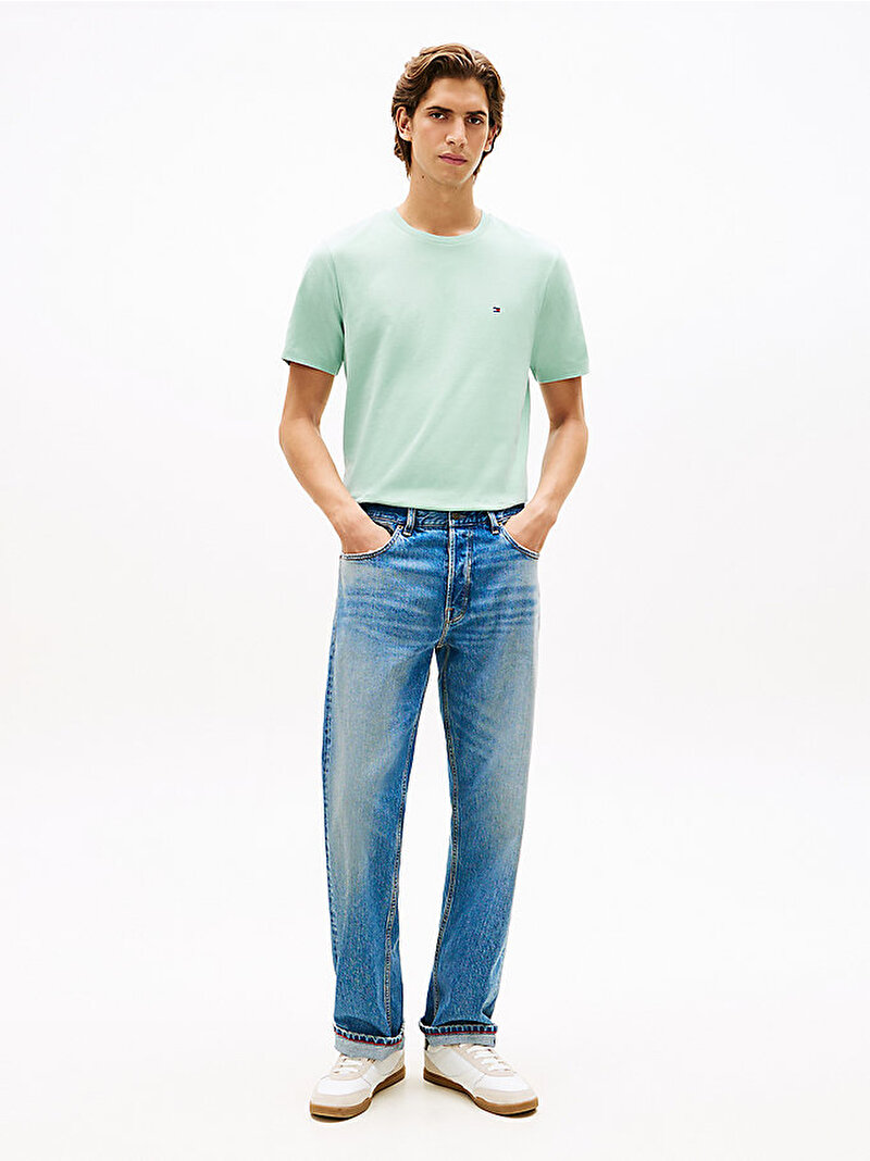 Erkek Essential Seasonal Regular Fit T-shirt Yeşil MW0MW39995MAI
