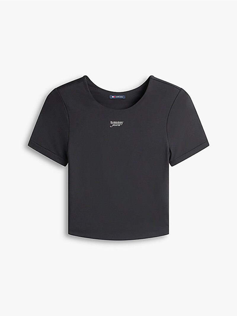 Kadın TJW Slim Silver T-shirt Siyah DW0DW22284BDS
