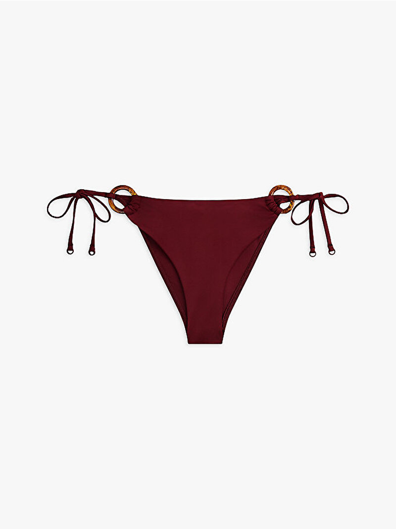 Kadın V String Side Tie Bikini Altı Kırmızı UW0UW06389XJQ