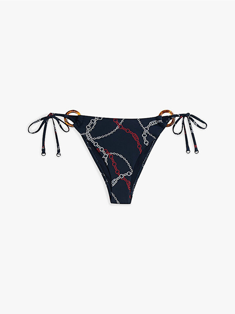 Kadın V String Side Tie Bikini Altı Lacivert UW0UW063950YJ