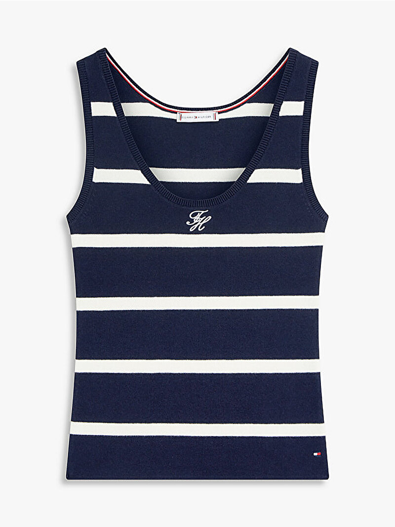 Kadın Full Needle Tank Top Lacivert WW0WW484800X1