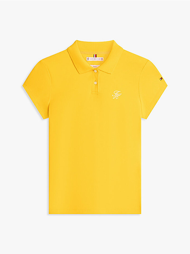 Kadın TH Slim Polo T-shirt Turuncu WW0WW49259SGV