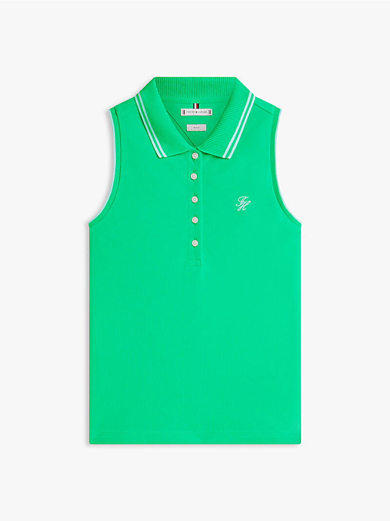Kadın Swimshop Cotton Polo T-shirt Yeşil WW0WW49561L3W