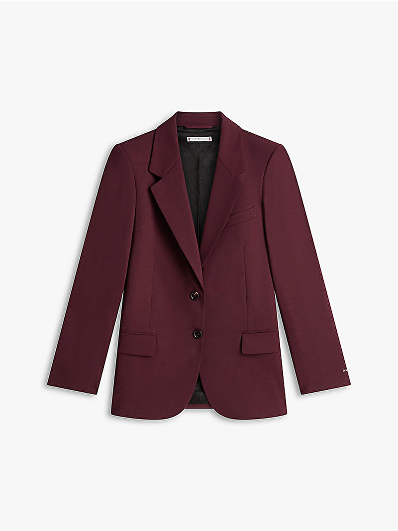 Kadın Light Wool Blend Blazer Kırmızı WW0WW49589XJQ