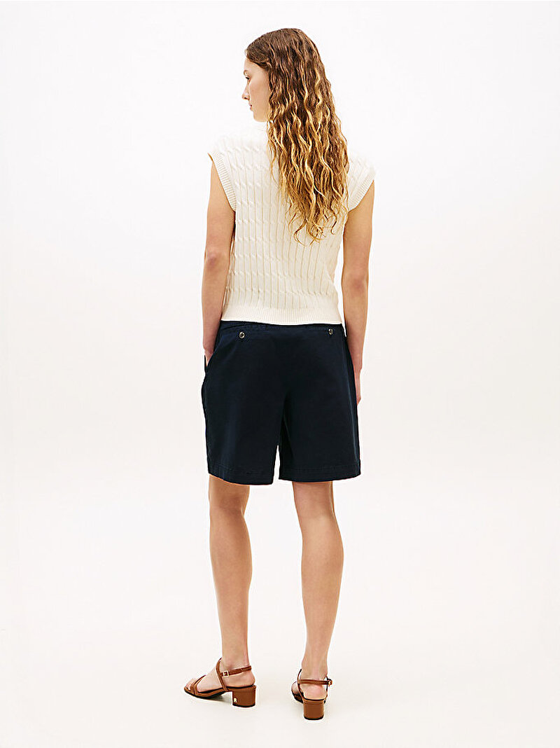 Kadın Blend Chino Şort Lacivert WW0WW49648C1G