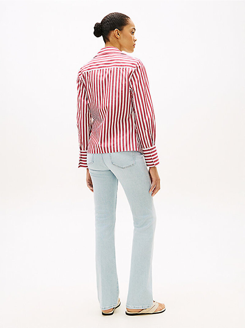 Kadın Poplin Knot Bluz Kırmızı WW0WW496500AA