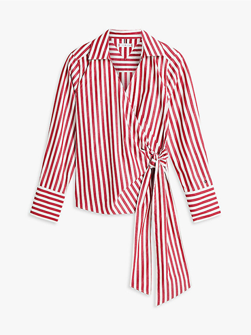 Kadın Poplin Knot Bluz Kırmızı WW0WW496500AA