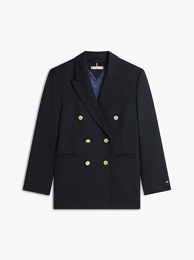 Kadın Timeless Wool Blazer Lacivert WW0WW50784C1G