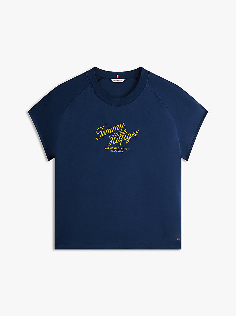 Kadın Seasonal T-shirt Lacivert WW0WW50787C1G