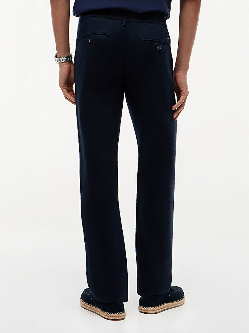 Erkek Denton Sorona Linen Pantolon Lacivert MW0MW42337DW5