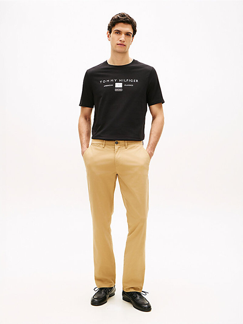 Erkek Brand Lovo Mono T-shirt Siyah MW0MW42365BDS