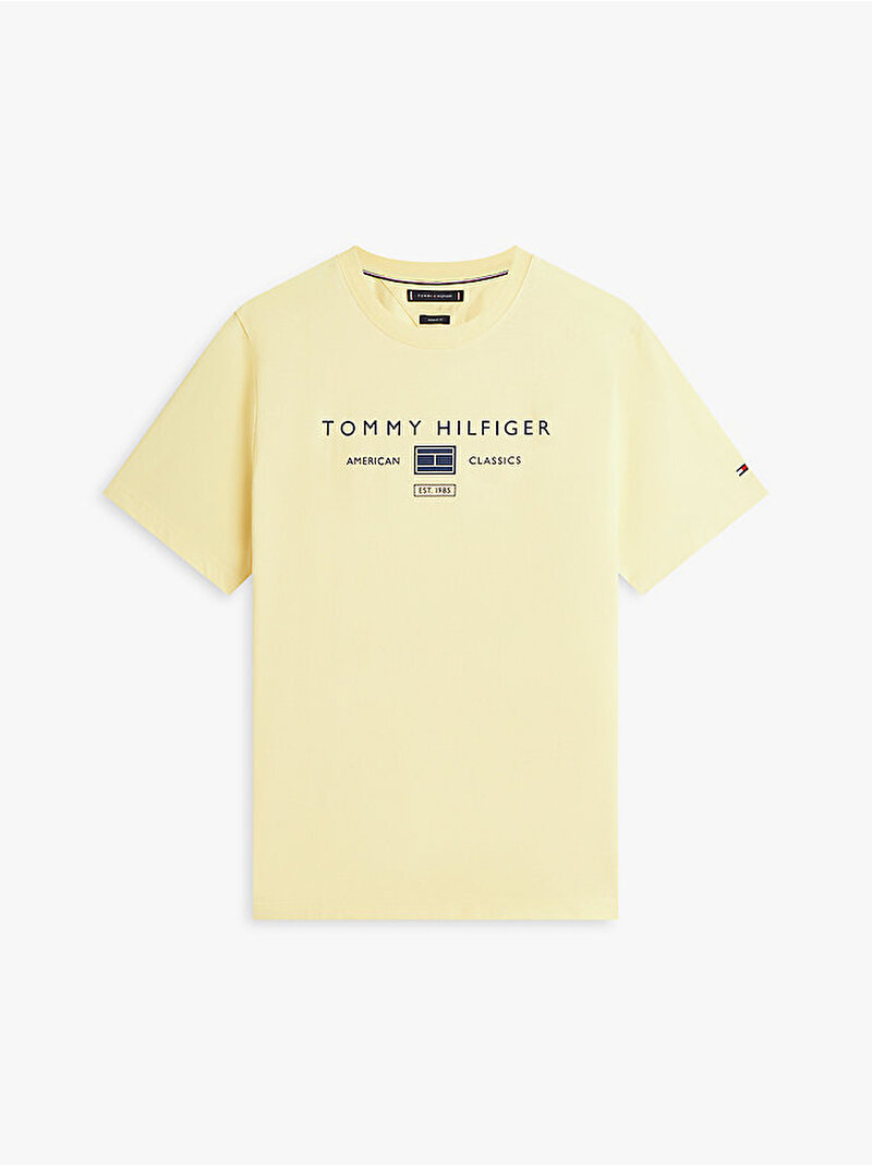 Erkek Brand Lovo Mono T-shirt Sarı MW0MW42365ZF0