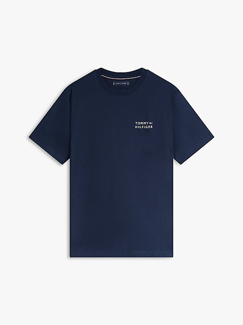 Erkek Brand Love Embro T-shirt Lacivert MW0MW42370DW5
