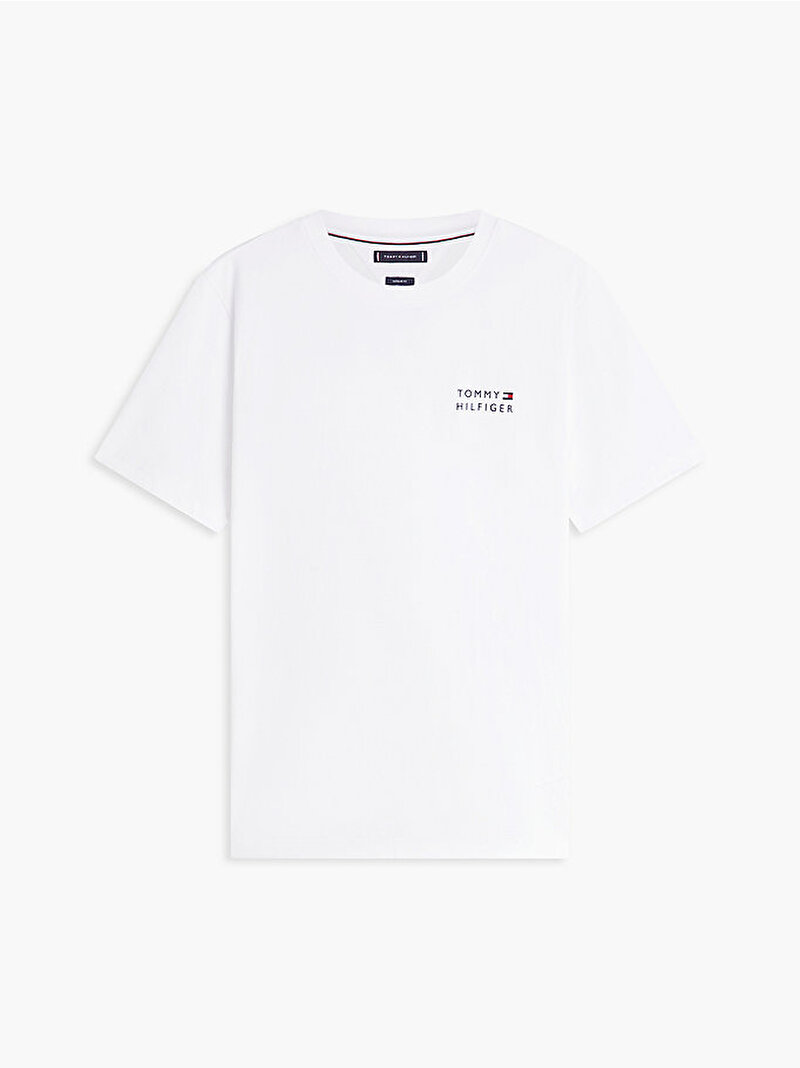 Erkek Brand Love Embro T-shirt Beyaz MW0MW42370YBR