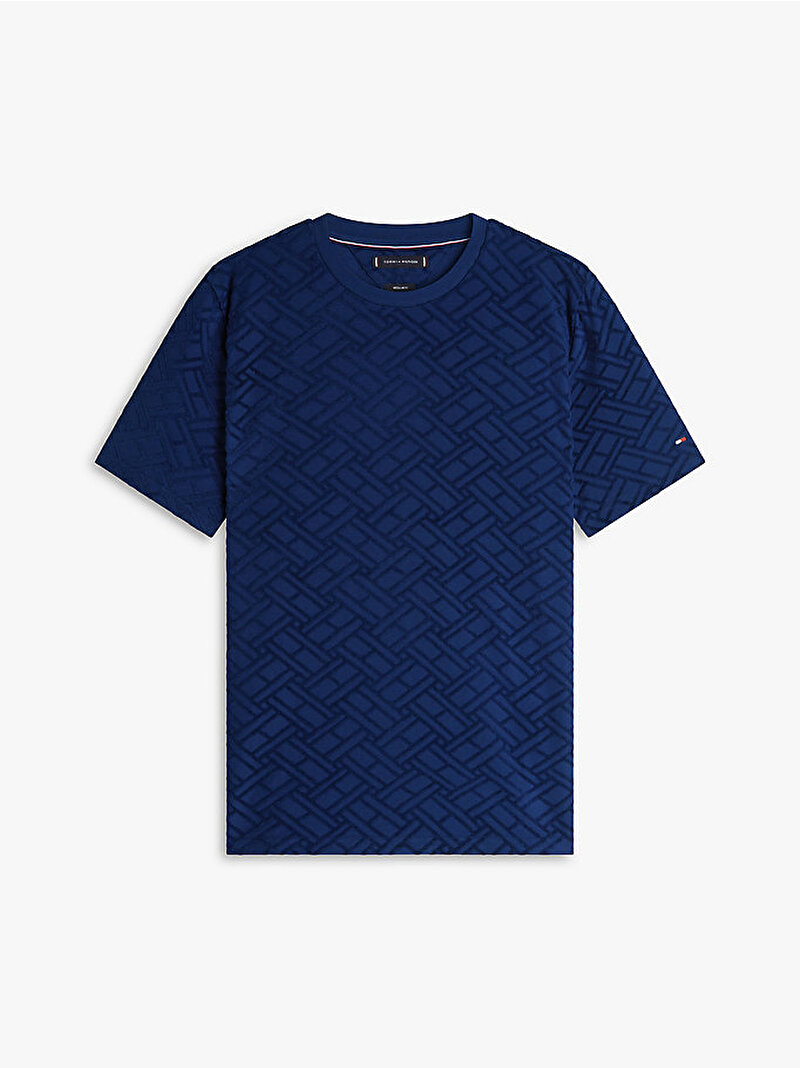Erkek Flag Jacquard T-shirt Lacivert MW0MW42381DCC