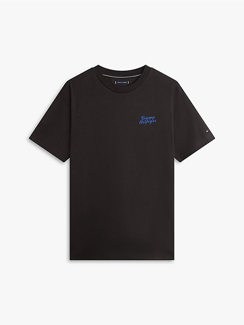 Erkek Palm Photo Print T-shirt Siyah MW0MW42386BDS