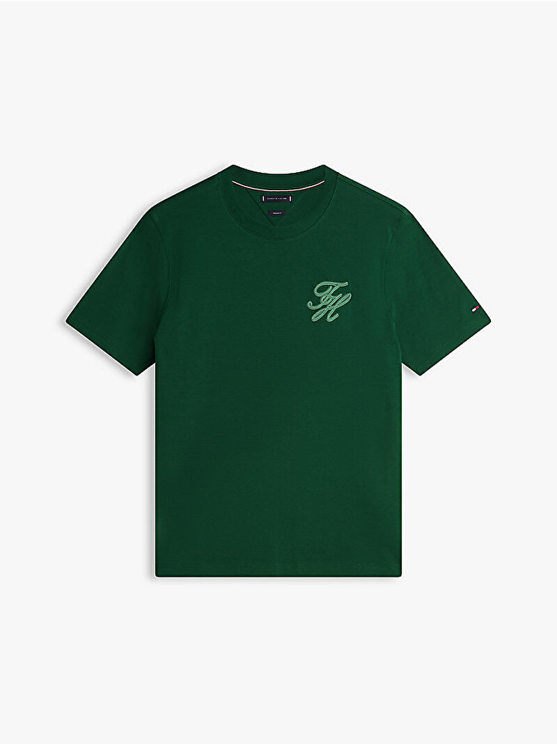 Erkek Light Interlo T-shirt Yeşil MW0MW42391MBN