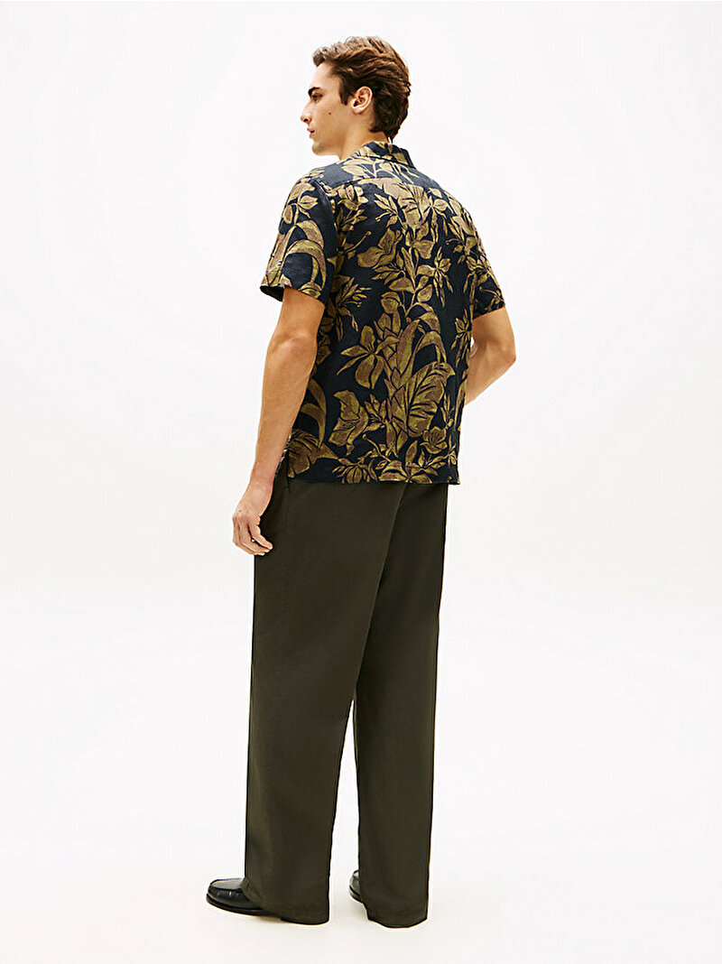 Erkek Linen Floral Gömlek Çok renkli MW0MW42403C1G