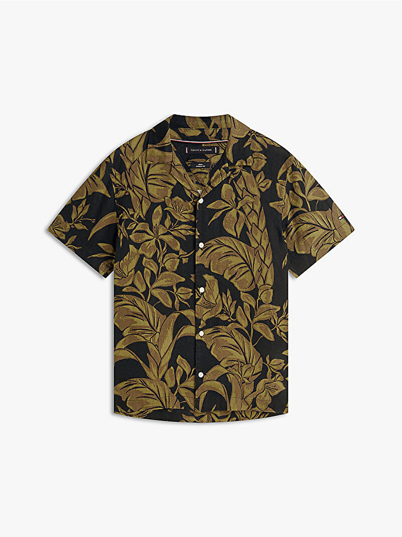 Erkek Linen Floral Gömlek Çok renkli MW0MW42403C1G