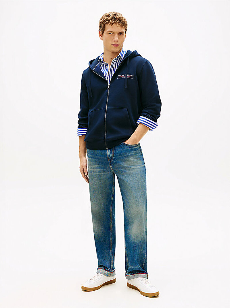 Erkek Brand Love Lockup Sweatshirt Lacivert MW0MW42462DW5