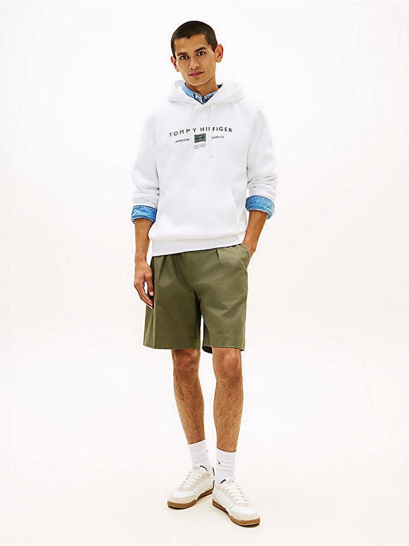 Erkek Brand Love Sweatshirt Beyaz MW0MW42464YBR