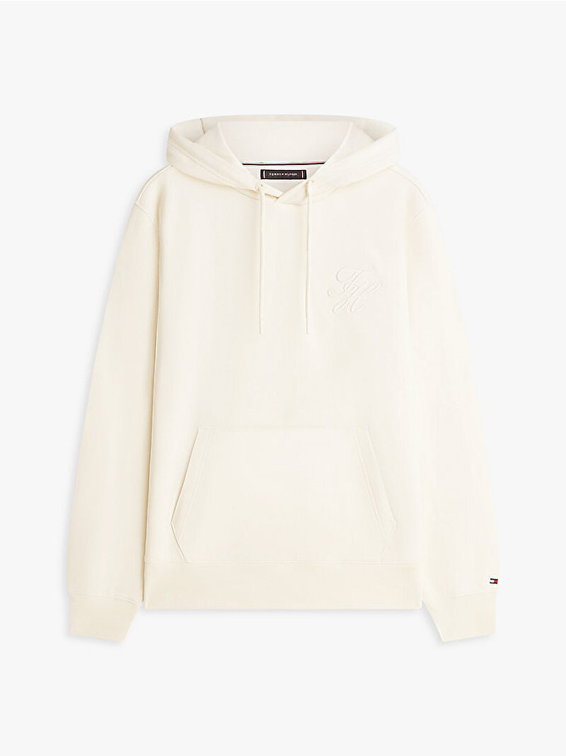 Erkek Monogram Hoodie Beyaz MW0MW42488Z00