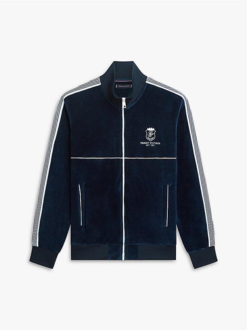 Erkek Velour Country Club Sweatshirt Lacivert MW0MW42493DW5