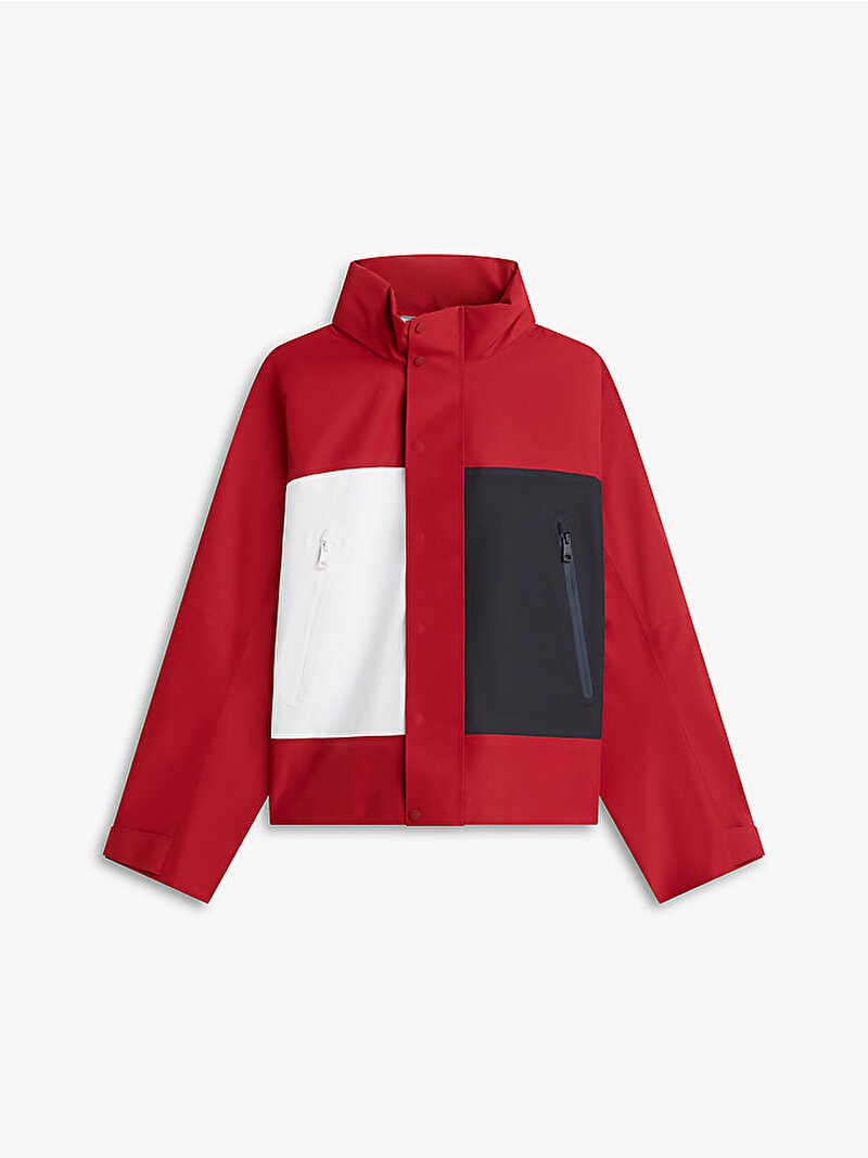 Erkek Gore-Tex Colorblock Rüzgarlık Ceket Kırmızı MW0MW42511XIT