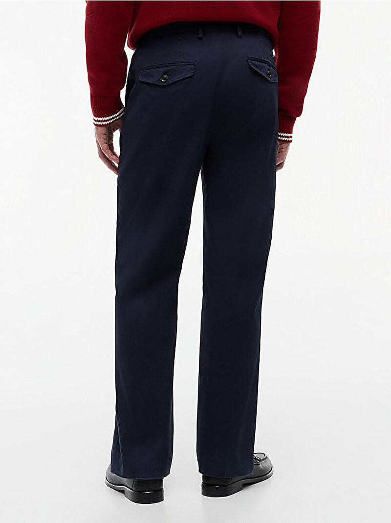 Erkek Linen Pantolon Lacivert MW0MW42714DCA