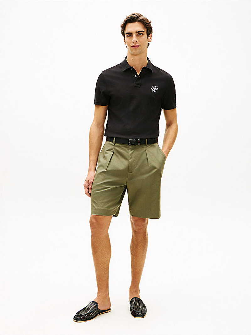 Erkek TH Regular Polo T-shirt Siyah MW0MW43046BDS