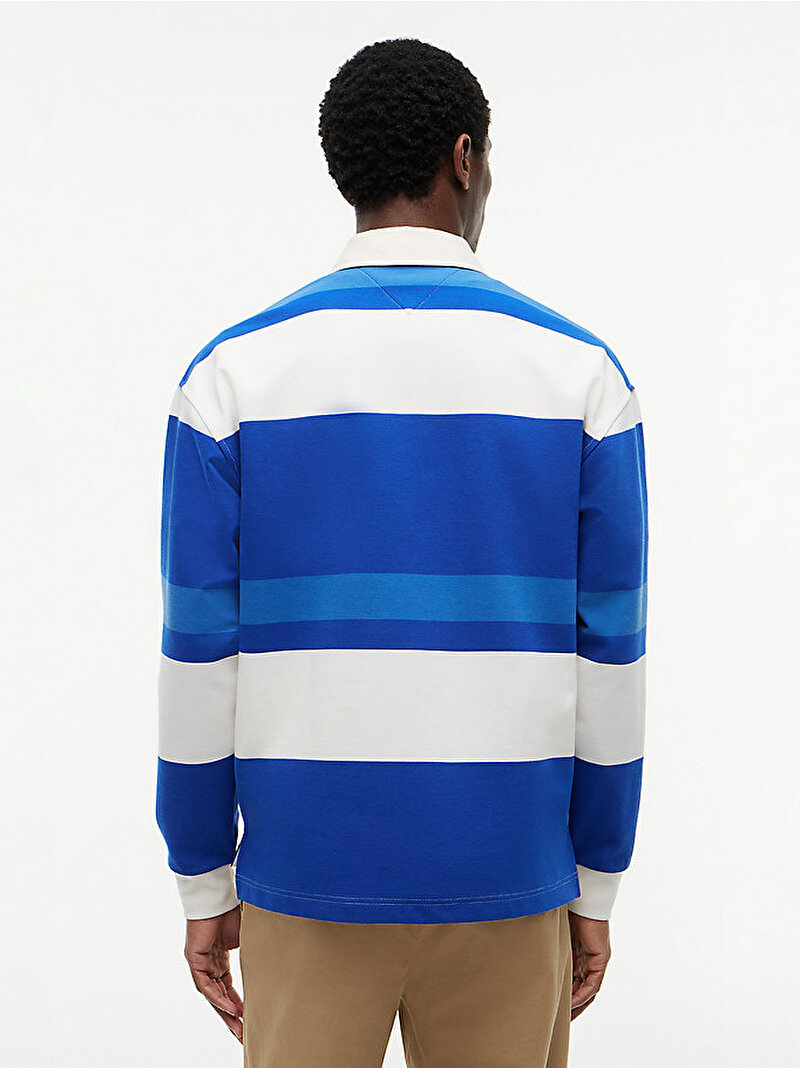 Erkek Relaxed Stripe Rugby Sweatshirt Çok renkli MW0MW430640A5