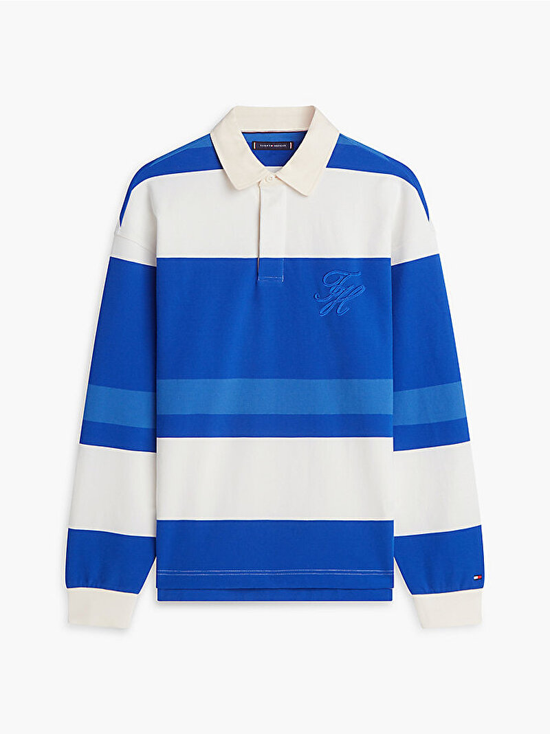 Erkek Relaxed Stripe Rugby Sweatshirt Çok renkli MW0MW430640A5