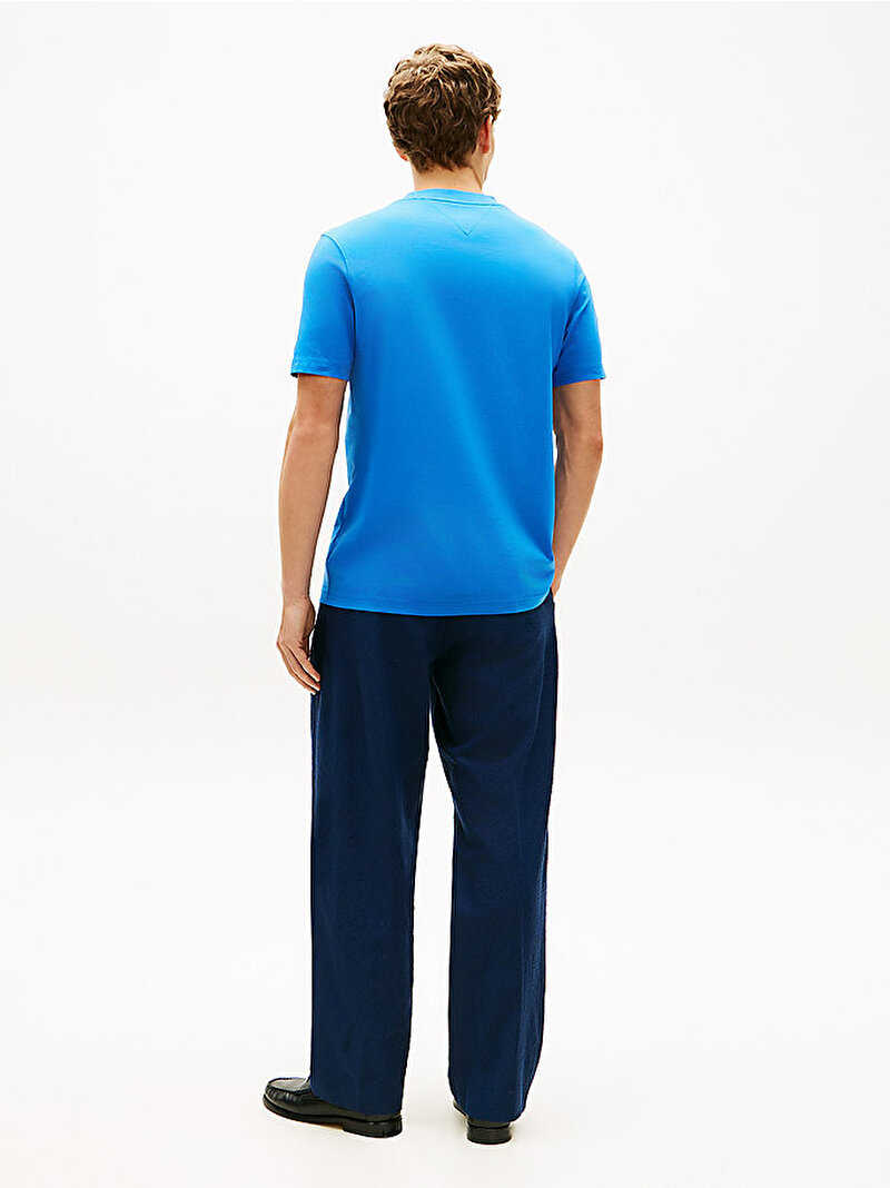 Erkek Monogram Swim T-shirt Mavi MW0MW43066C4U