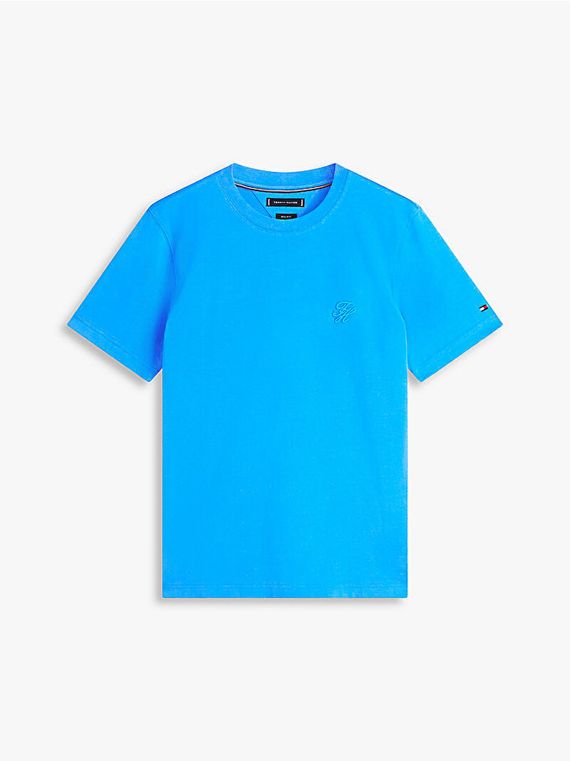 Erkek Monogram Swim T-shirt Mavi MW0MW43066C4U
