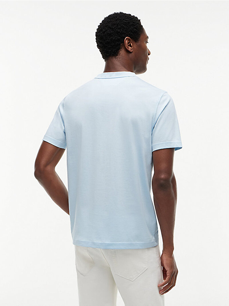 Erkek Monogram Swim T-shirt Mavi MW0MW43066CYR