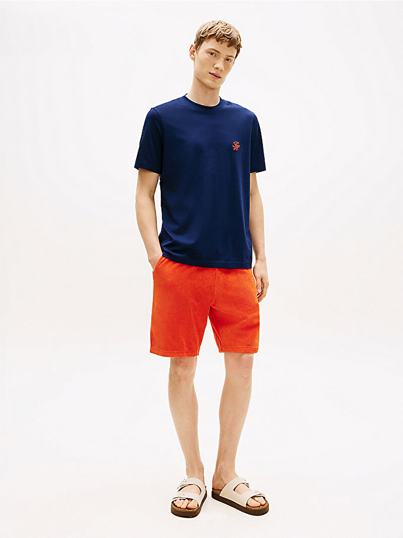 Erkek Monogram Swim T-shirt Lacivert MW0MW43066DCC