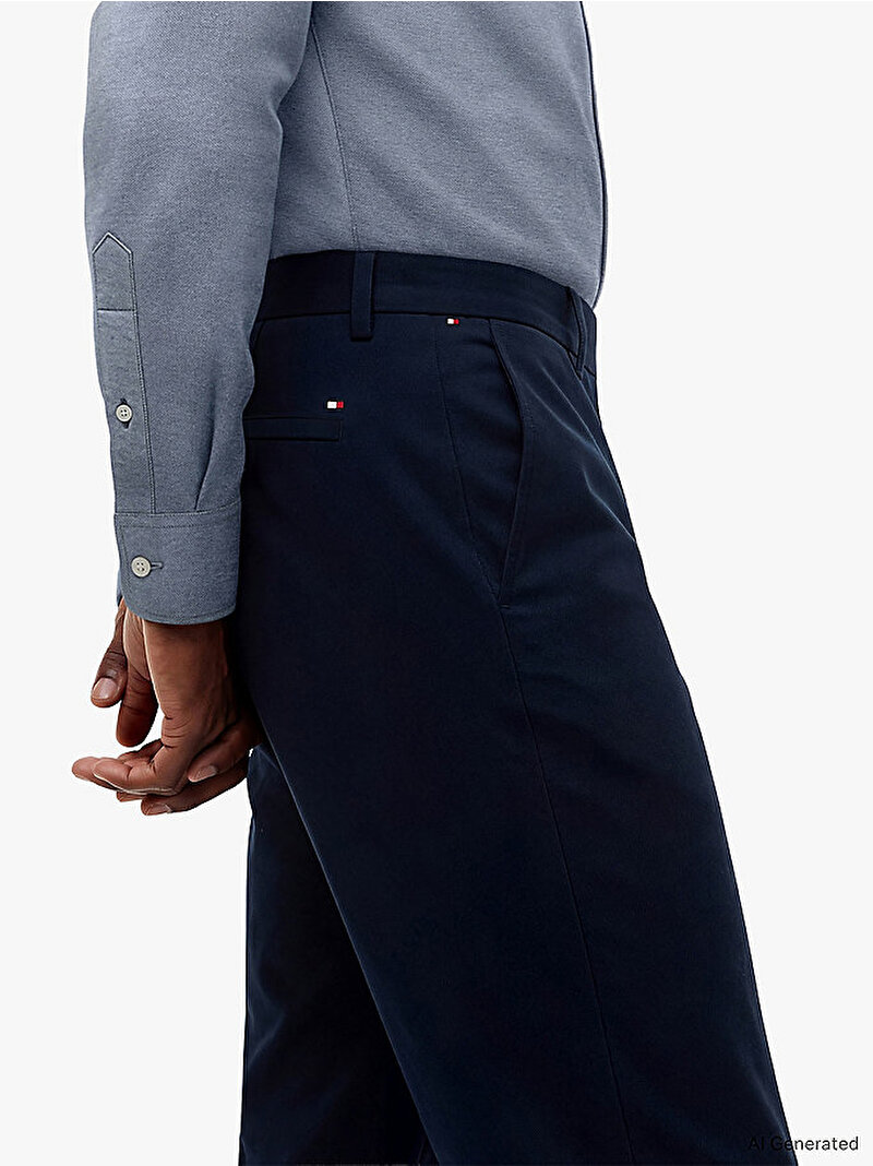 Erkek Denton Knit Tech Chino Pantolon Lacivert MW0MW43408DW5