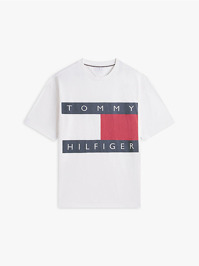Erkek Heritage Flag T-shirt Beyaz MW0MW46312YBR