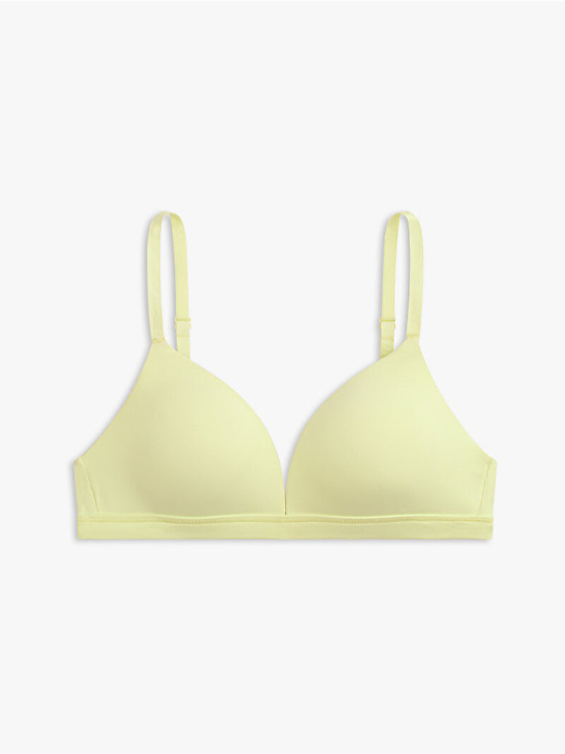 Kadın Padded Triangle Sütyen Sarı UW0UW06041ZJE