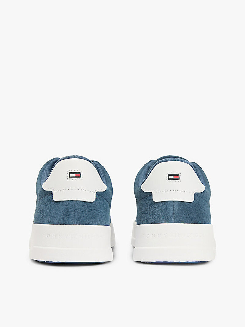 Erkek TH Court Süet Sneaker Mavi FM0FM05824DBZ