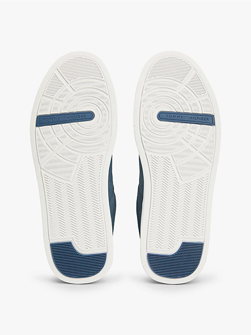 Erkek TH Court Süet Sneaker Mavi FM0FM05824DBZ