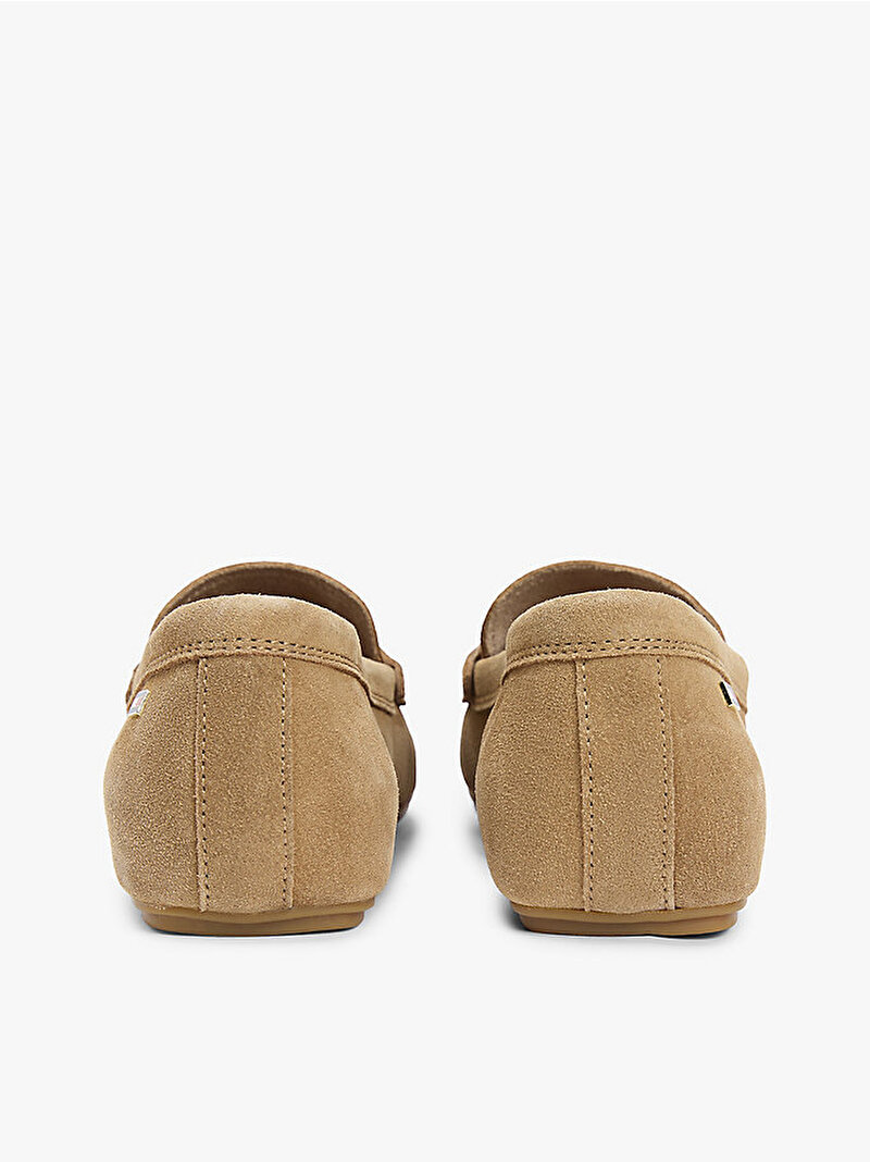 Kadın Flag Soft Süet Loafer Bej FW0FW08558RBC