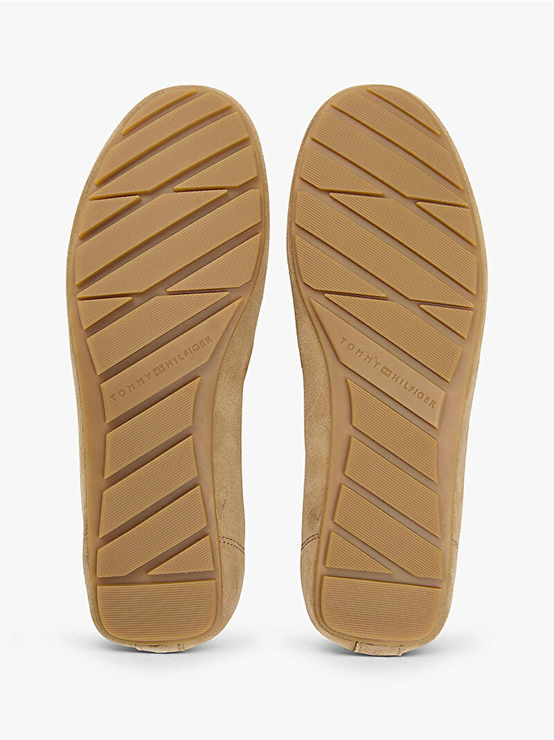 Kadın Flag Soft Süet Loafer Bej FW0FW08558RBC