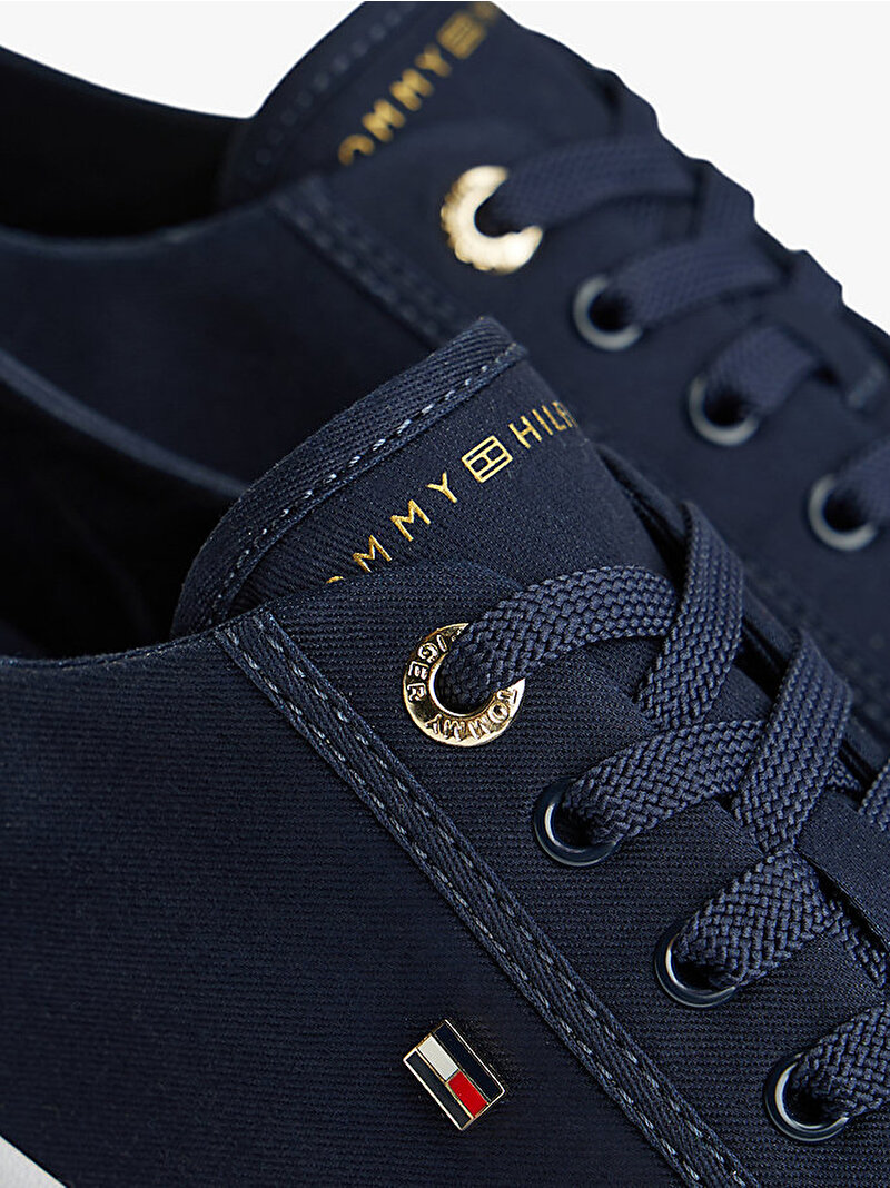 Kadın TH Foxing Sneaker Lacivert FW0FW09170DW6