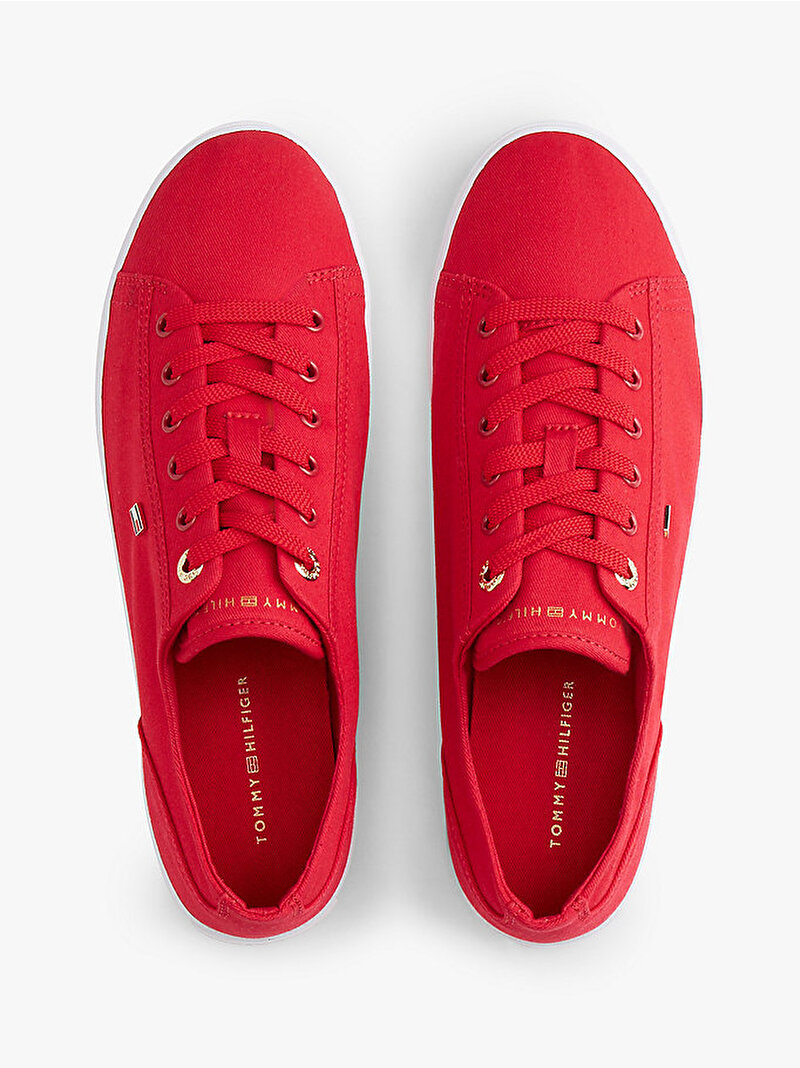 Kadın TH Foxing Sneaker Kırmızı FW0FW09170XLG