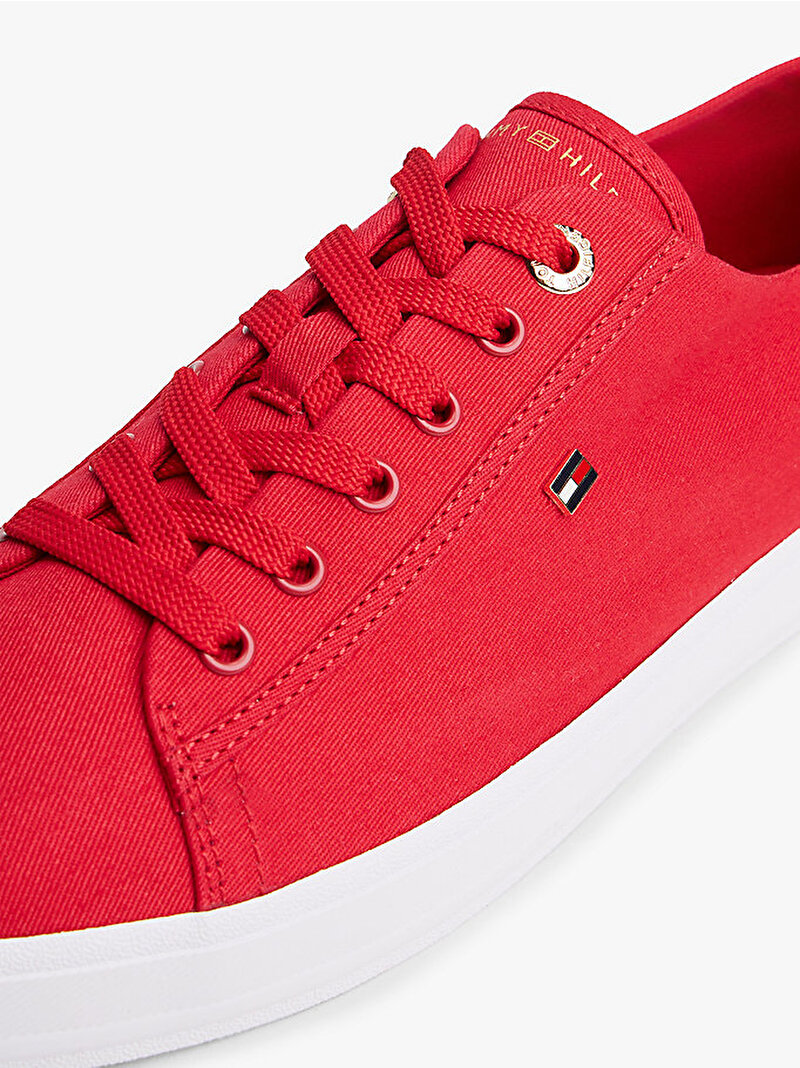 Kadın TH Foxing Sneaker Kırmızı FW0FW09170XLG