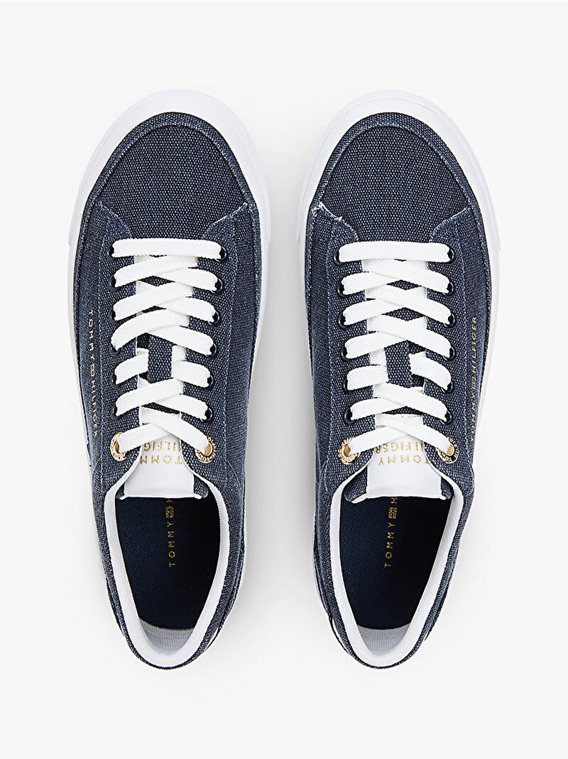 Kadın TH Foxing Platform Sneaker Lacivert FW0FW09172DW6