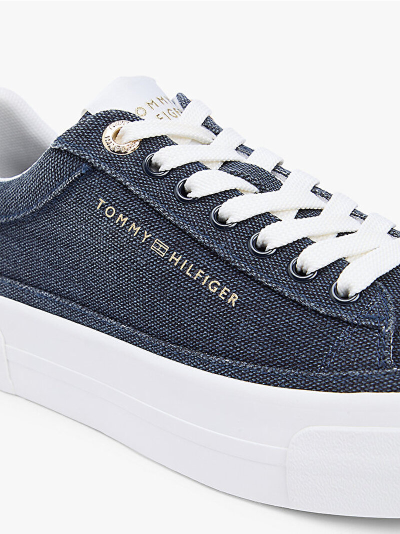 Kadın TH Foxing Platform Sneaker Lacivert FW0FW09172DW6