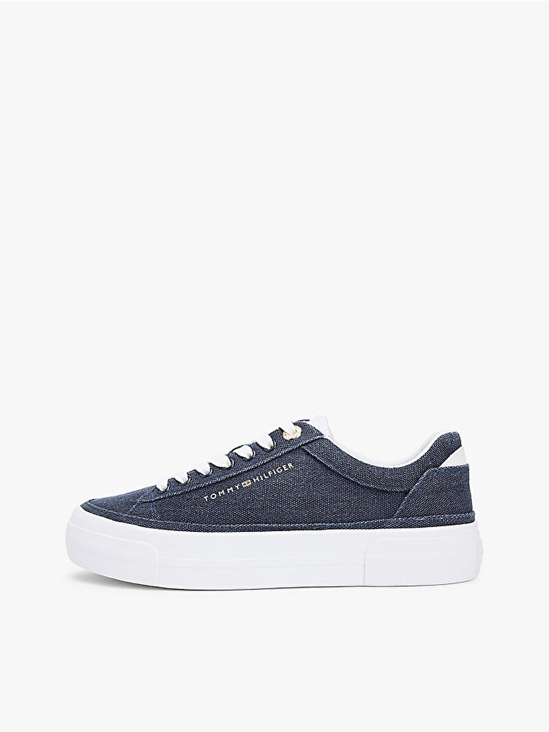 Kadın TH Foxing Platform Sneaker Lacivert FW0FW09172DW6