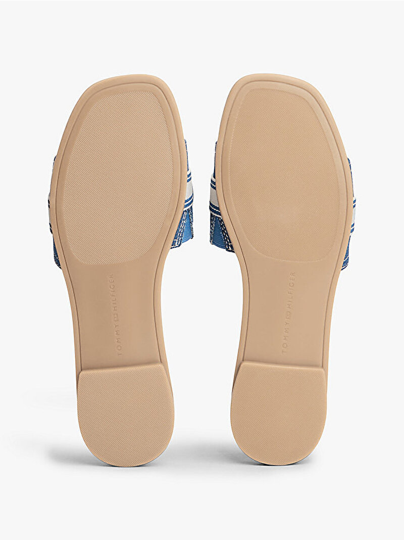 Kadın Flat Mule Webbing Terlik Mavi FW0FW092171CD